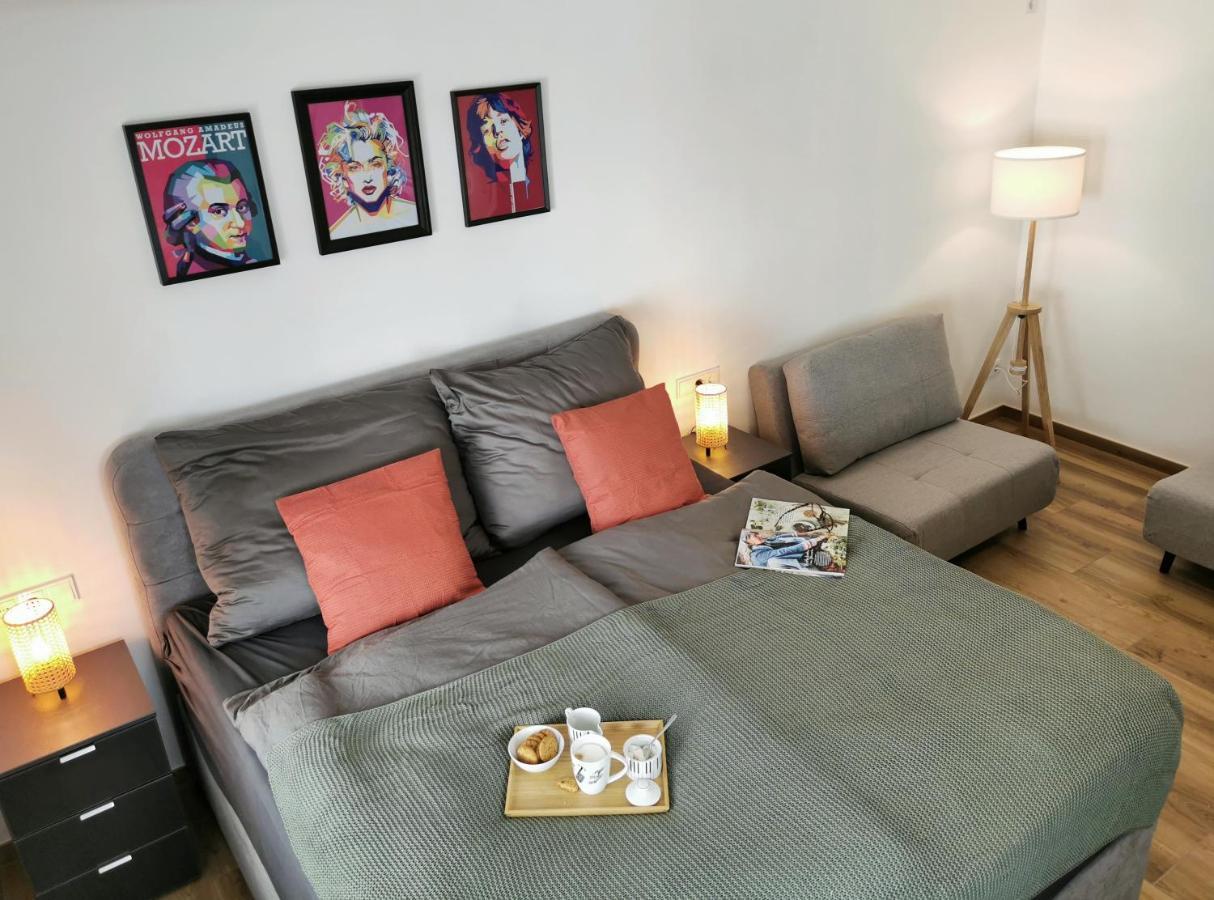 Neues City Center Piano Appartement Mit Netflix 克拉根福 外观 照片